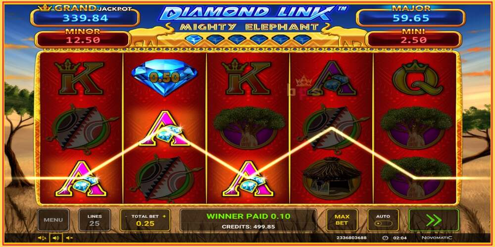 Игровой слот Diamond Link: Mighty Elephant