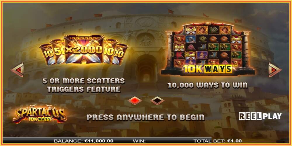 Игровой слот Spartacus 10K Ways