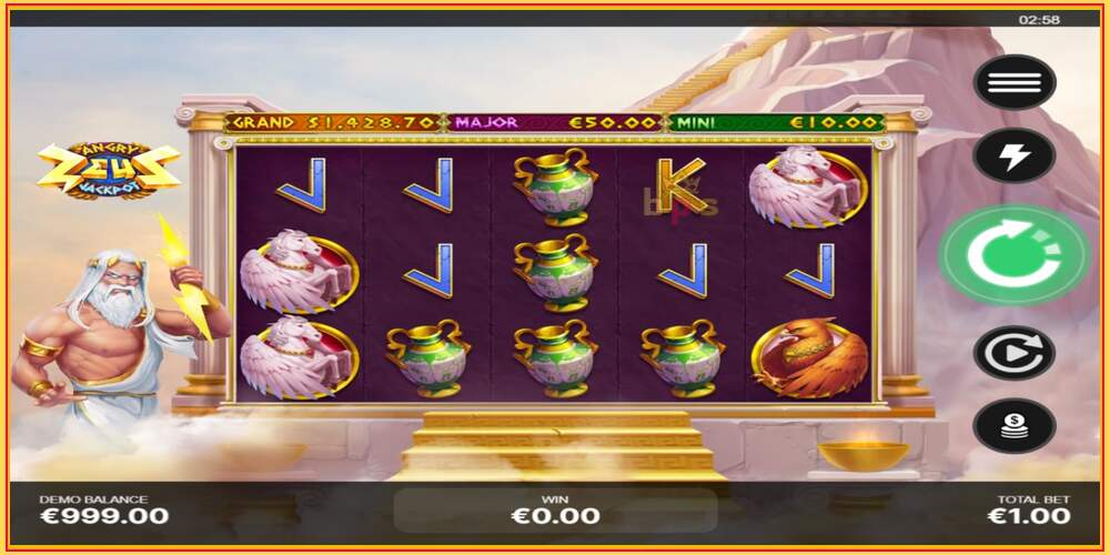 Игровой слот Angry Zeus Jackpot