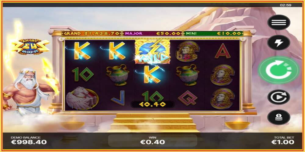 Игровой слот Angry Zeus Jackpot