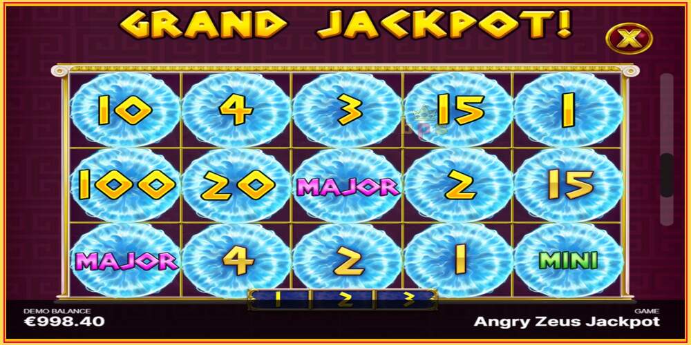 Игровой слот Angry Zeus Jackpot