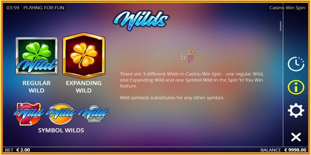 Gniazdo do gry Casino Win Spin