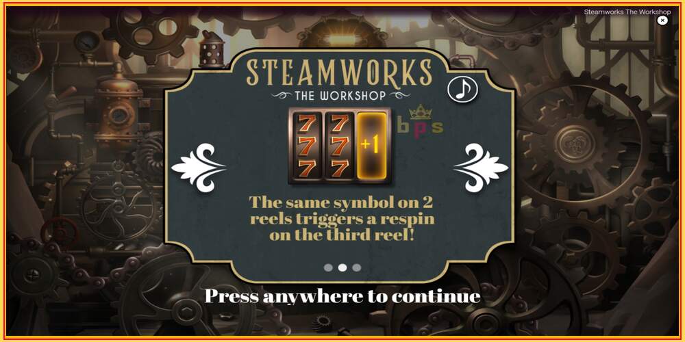 Spelslot Steamworks - The Workshop