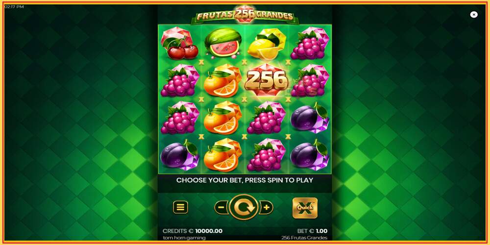 Spelslot 256 Frutas Grandes