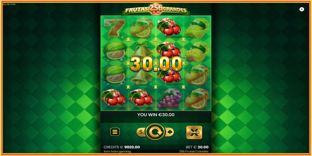 Spelslot 256 Frutas Grandes