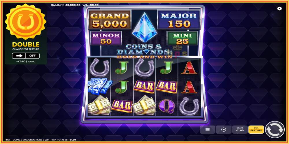 Игровой слот Coins & Diamonds: Hold and Win