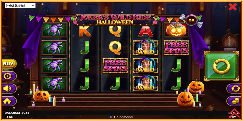 Игровой слот Jokers Wild Ride Halloween