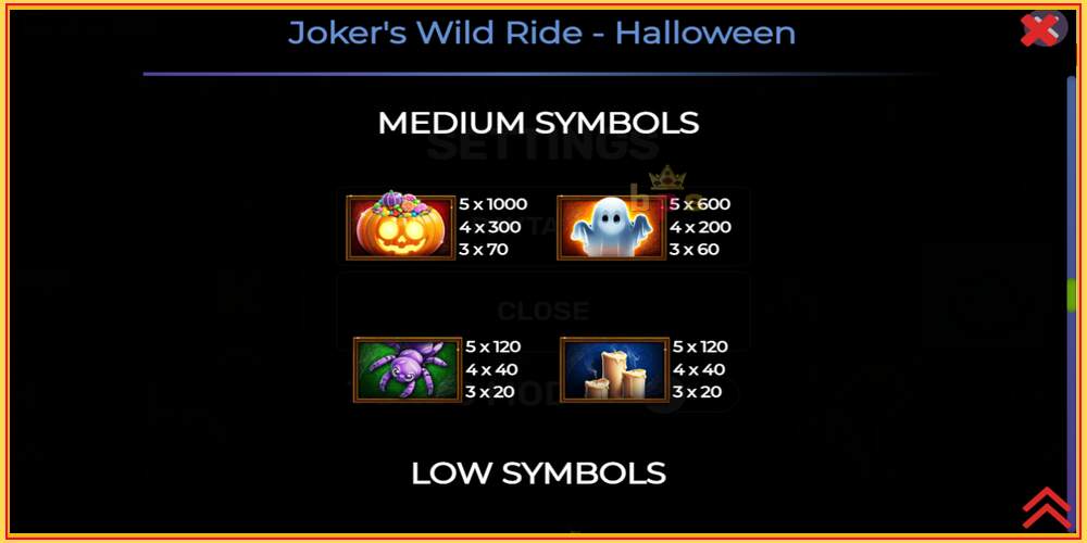 Игровой слот Jokers Wild Ride Halloween