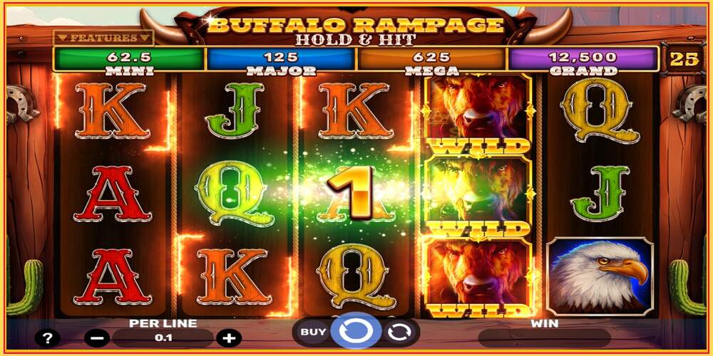 Oyun yuvası Buffalo Rampage Hold & Hit