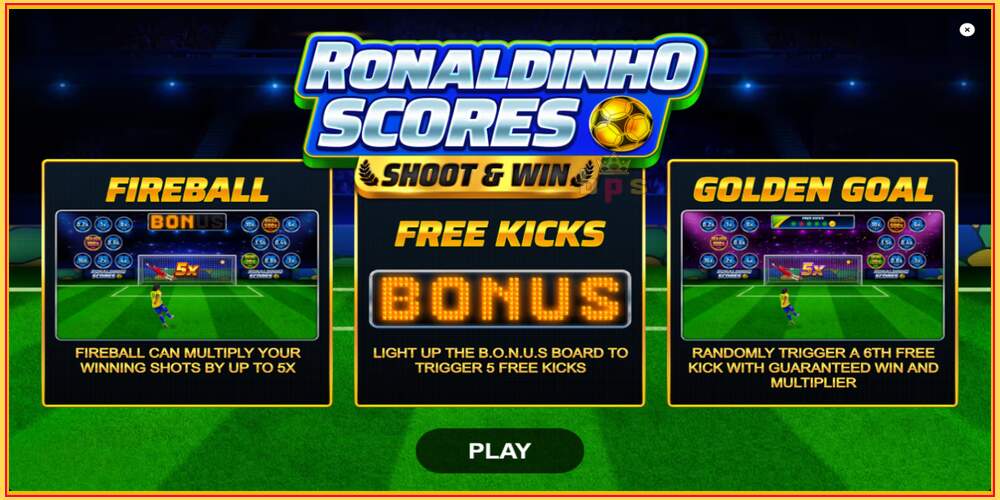 Игровой слот Ronaldinho Scores Shoot & Win