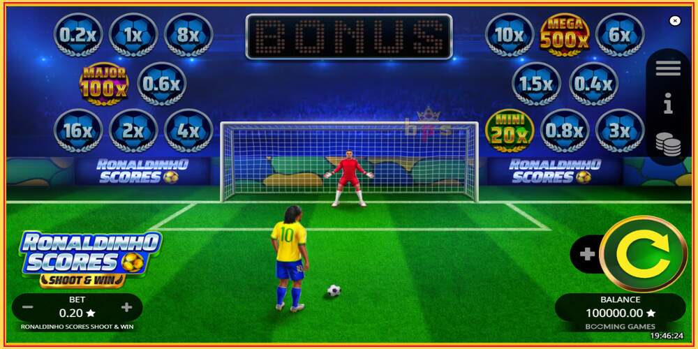 Игровой слот Ronaldinho Scores Shoot & Win