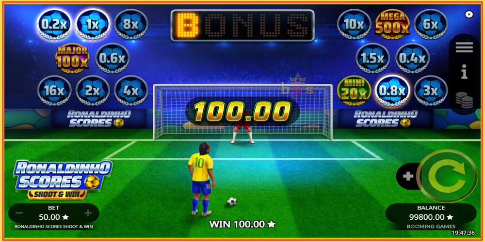 Игровой слот Ronaldinho Scores Shoot & Win