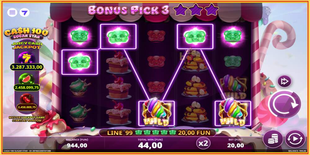 Игровой слот Cash 100 Sugar Star