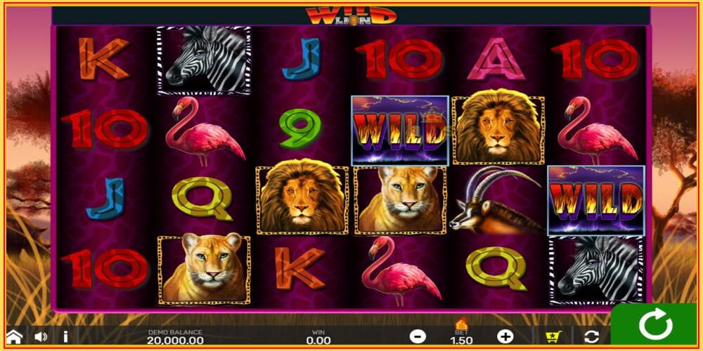 Игровой слот Wild Lion with Reel Bingo