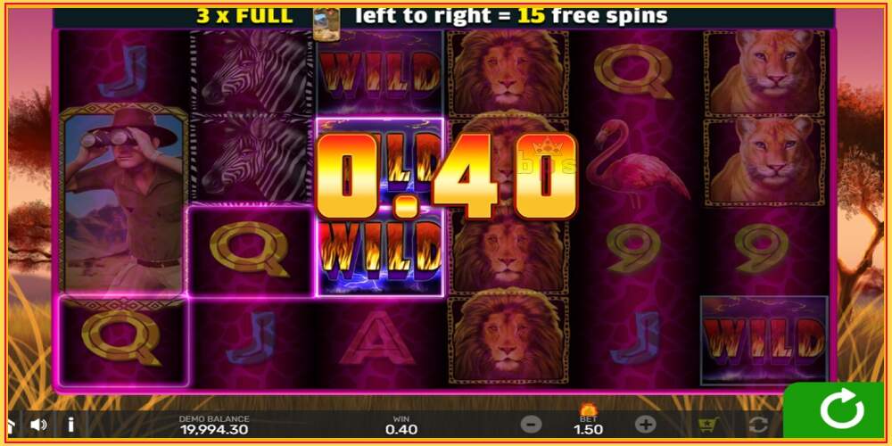 Игровой слот Wild Lion with Reel Bingo