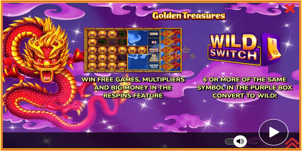 Игровой слот Golden Treasures