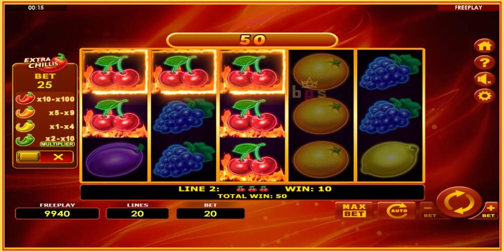 Игровой слот Hot Fruits 20 Extra Chillis