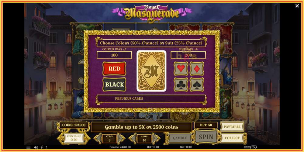 Игровой слот Royal Masquerade