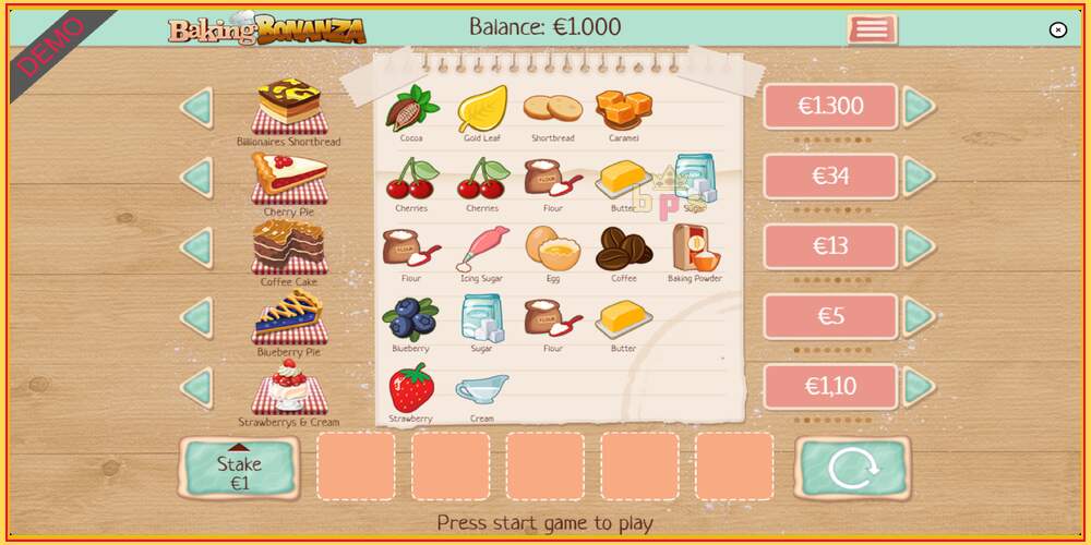 Игровой слот Baking Bonanza