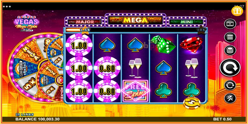 Игровой слот Triple Vegas Mega Spin