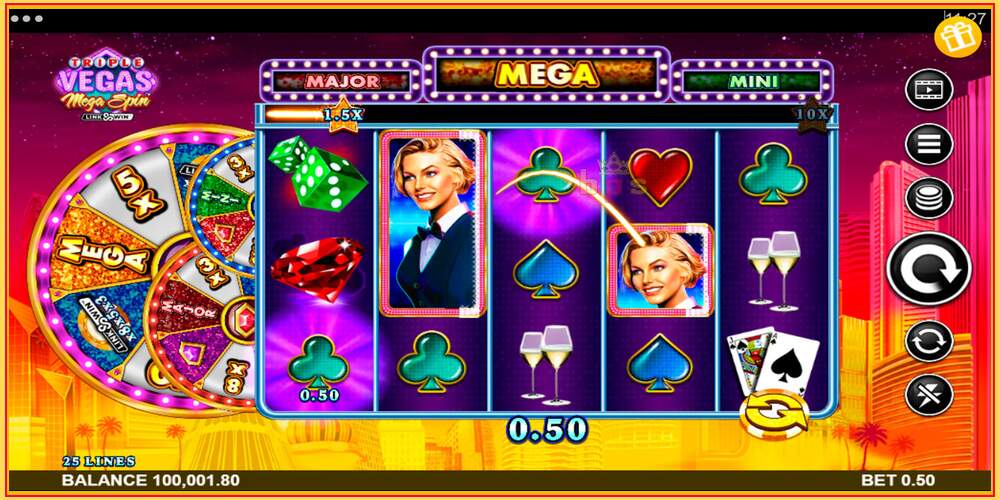 Игровой слот Triple Vegas Mega Spin