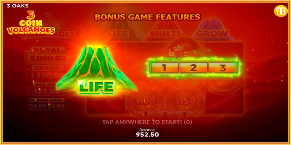 Игровой слот 3 Coin Volcanoes