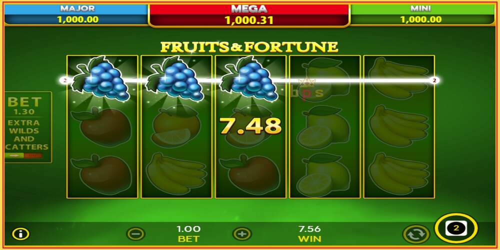 משבצת משחק Fruits & Fortune