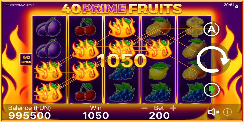 Pelipaikka 40 Prime Fruits