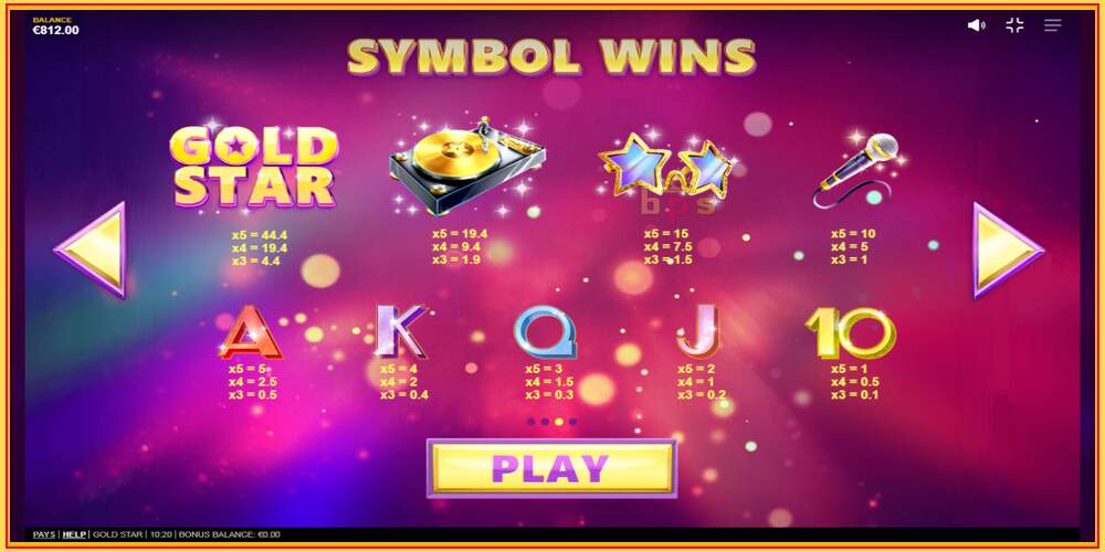 Игровой слот Gold Star