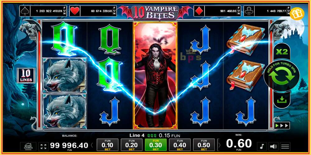 Игровой слот 10 Vampire Bites