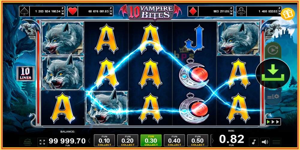 Игровой слот 10 Vampire Bites