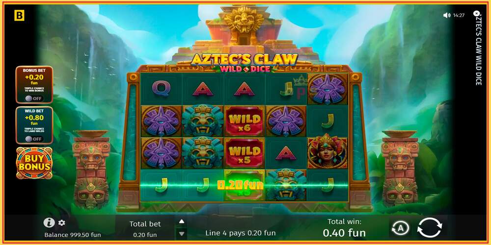 Игровой слот Aztecs Claw Wild Dice