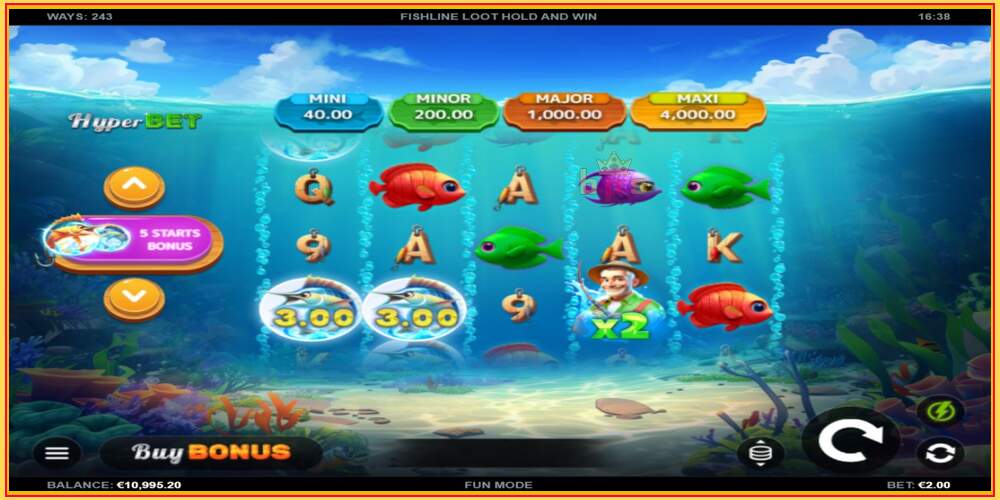 រន្ធហ្គេម Fishline Loot Hold and Win