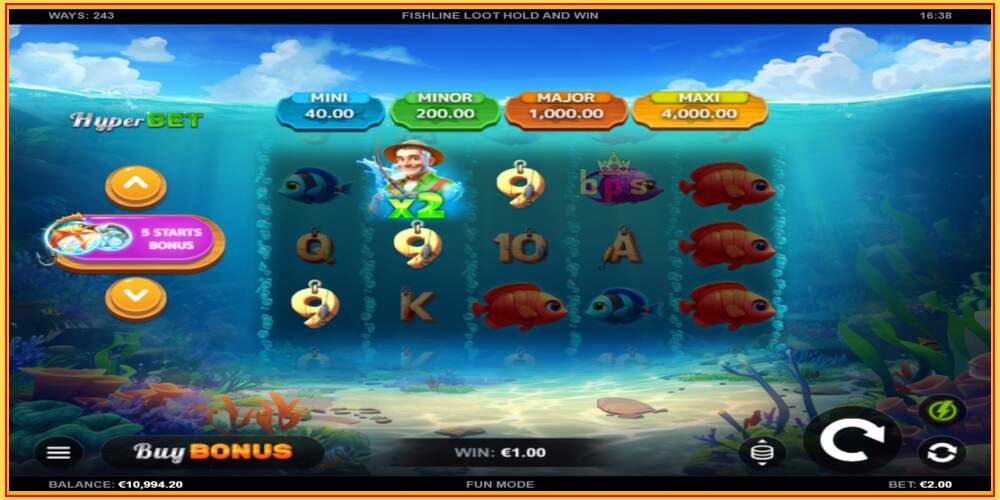 រន្ធហ្គេម Fishline Loot Hold and Win