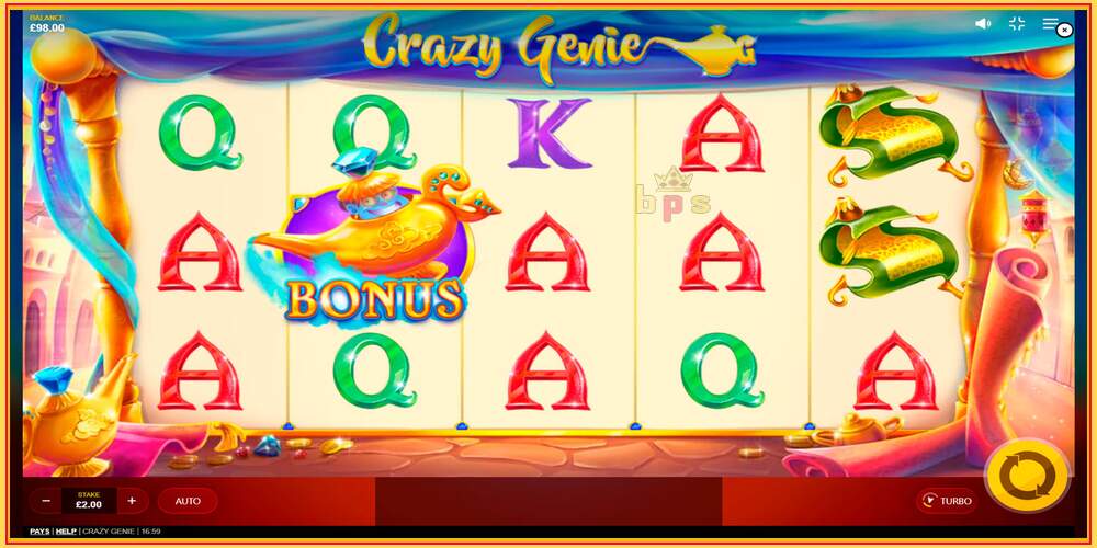 Игровой слот Crazy Genie