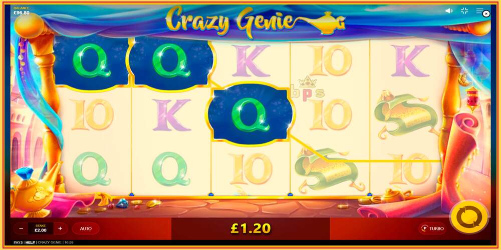 Игровой слот Crazy Genie