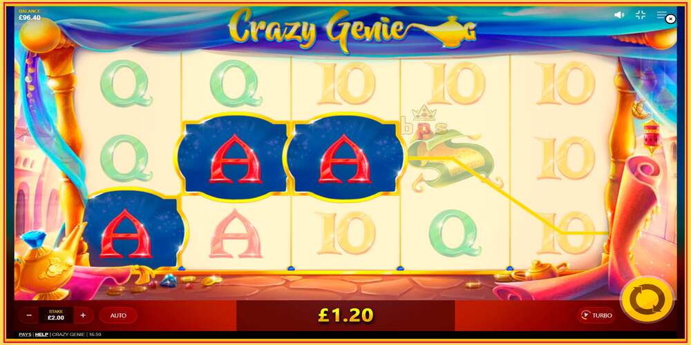 Игровой слот Crazy Genie