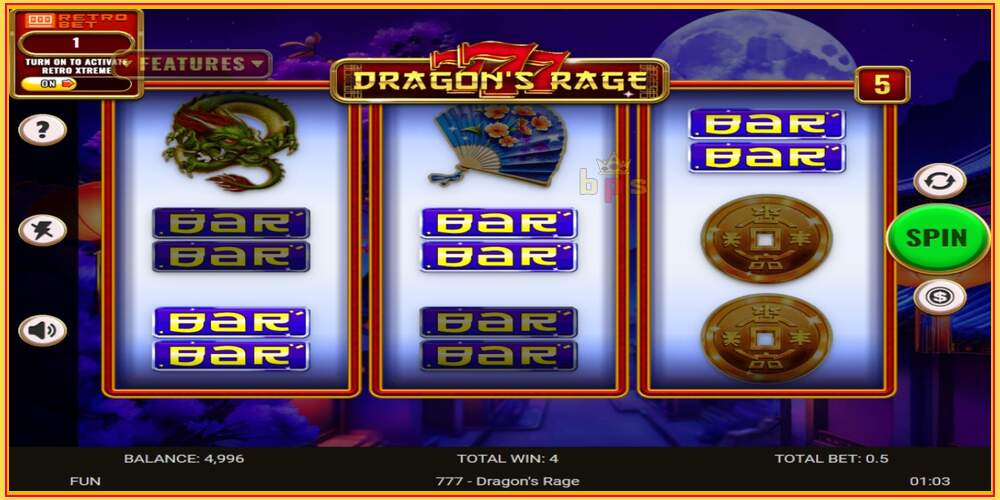 Игровой слот 777 - Dragons Rage