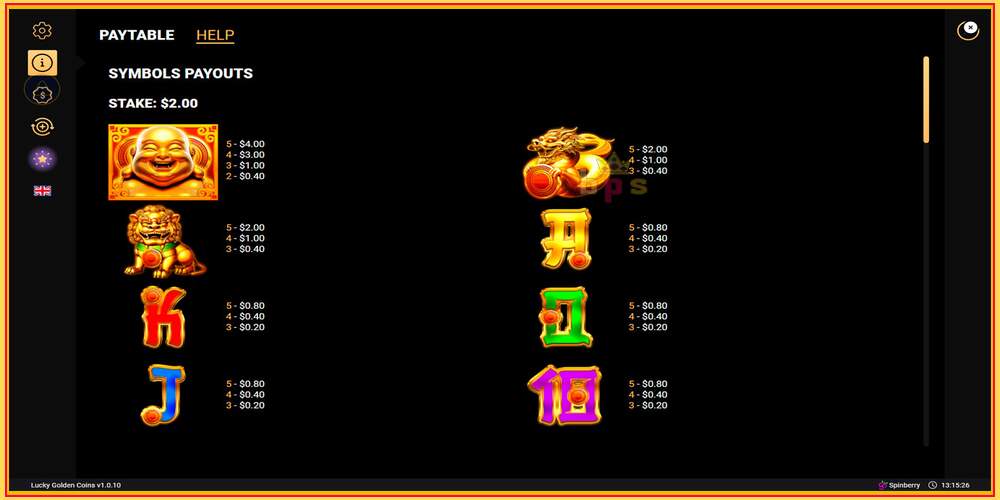 Игровой слот Lucky Golden Coins