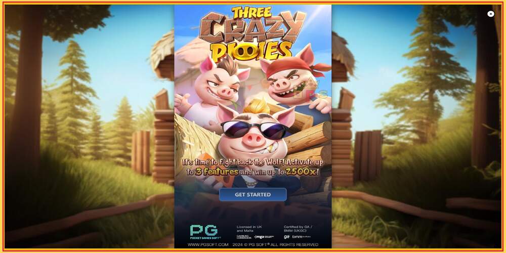 Spelslot Three Crazy Piggies