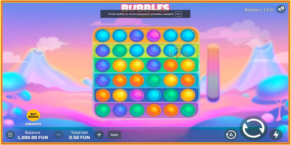 Игровой слот Bubbles