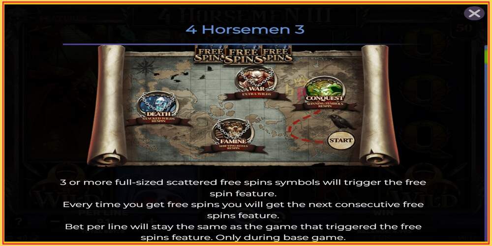 Игровой слот 4 Horsemen III