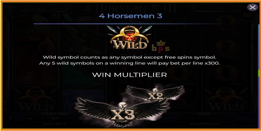 Игровой слот 4 Horsemen III