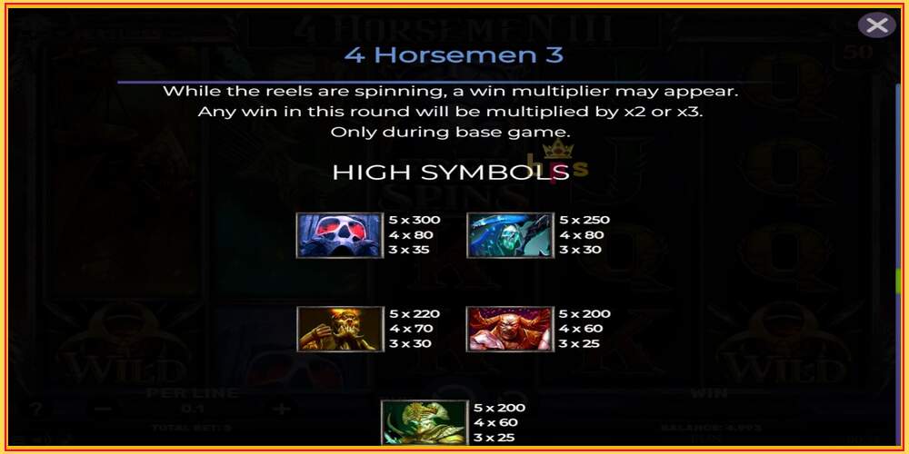 Игровой слот 4 Horsemen III