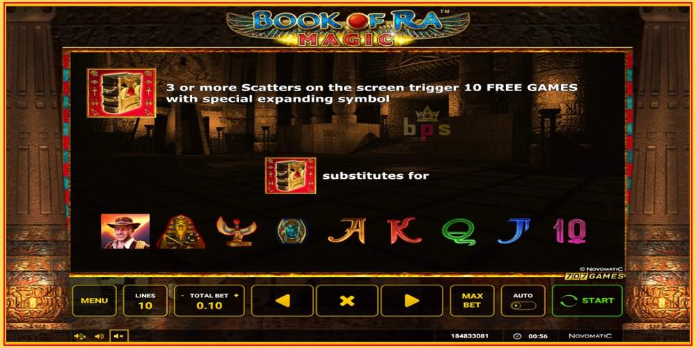 Spelslot Book of Ra Magic