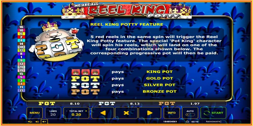 Игровой слот Reel King Potty