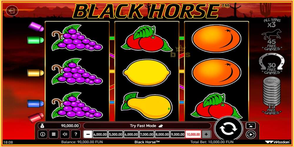 Игровой слот Black Horse