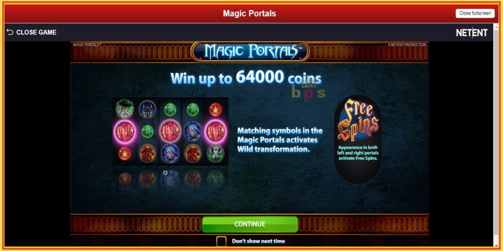 Игровой слот Magic Portals