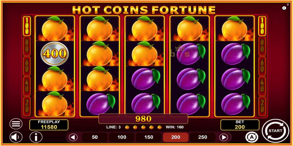 Игровой слот Hot Coins Fortune