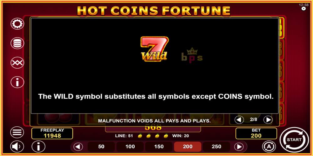 Игровой слот Hot Coins Fortune